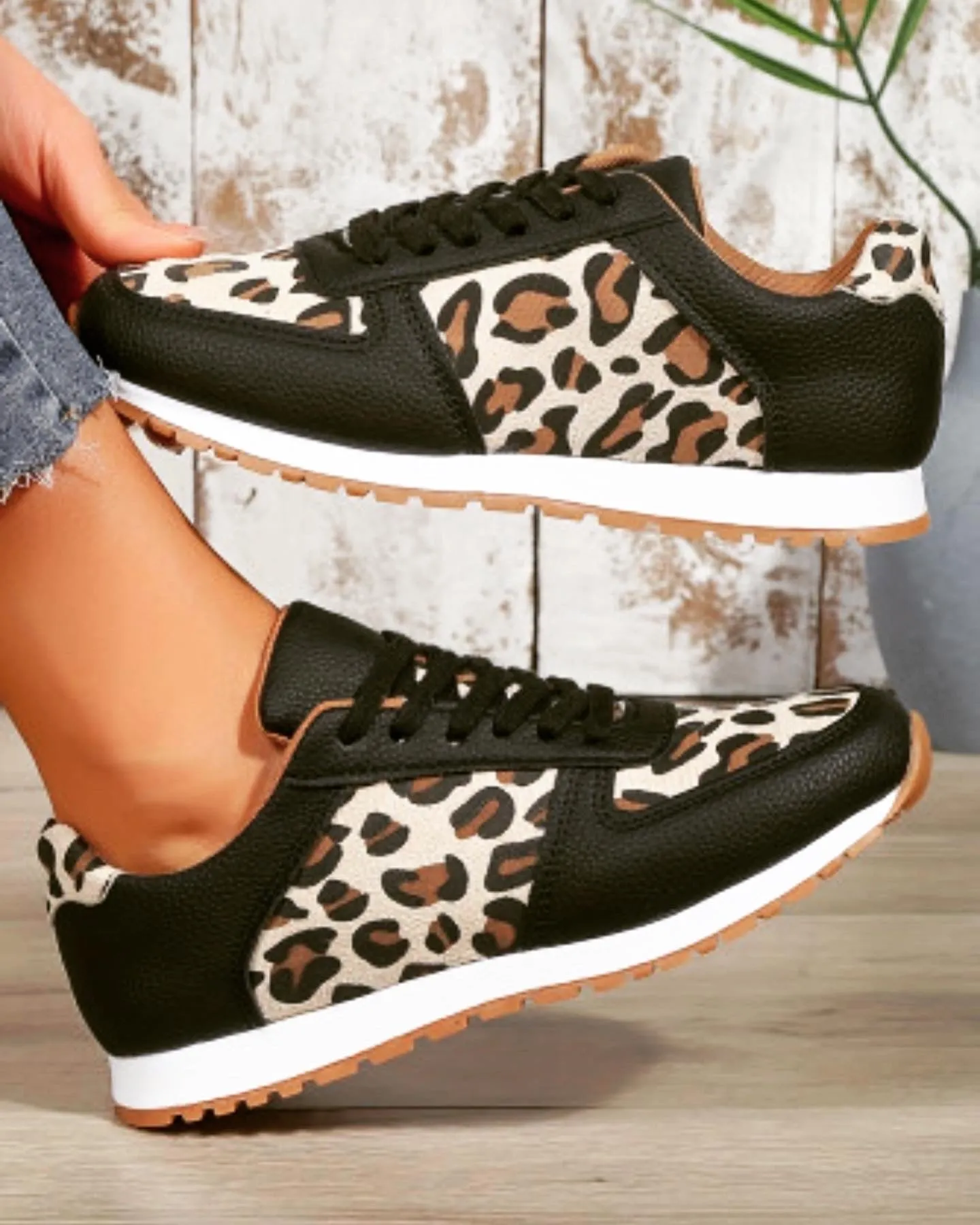 Leopard Print Sneakers