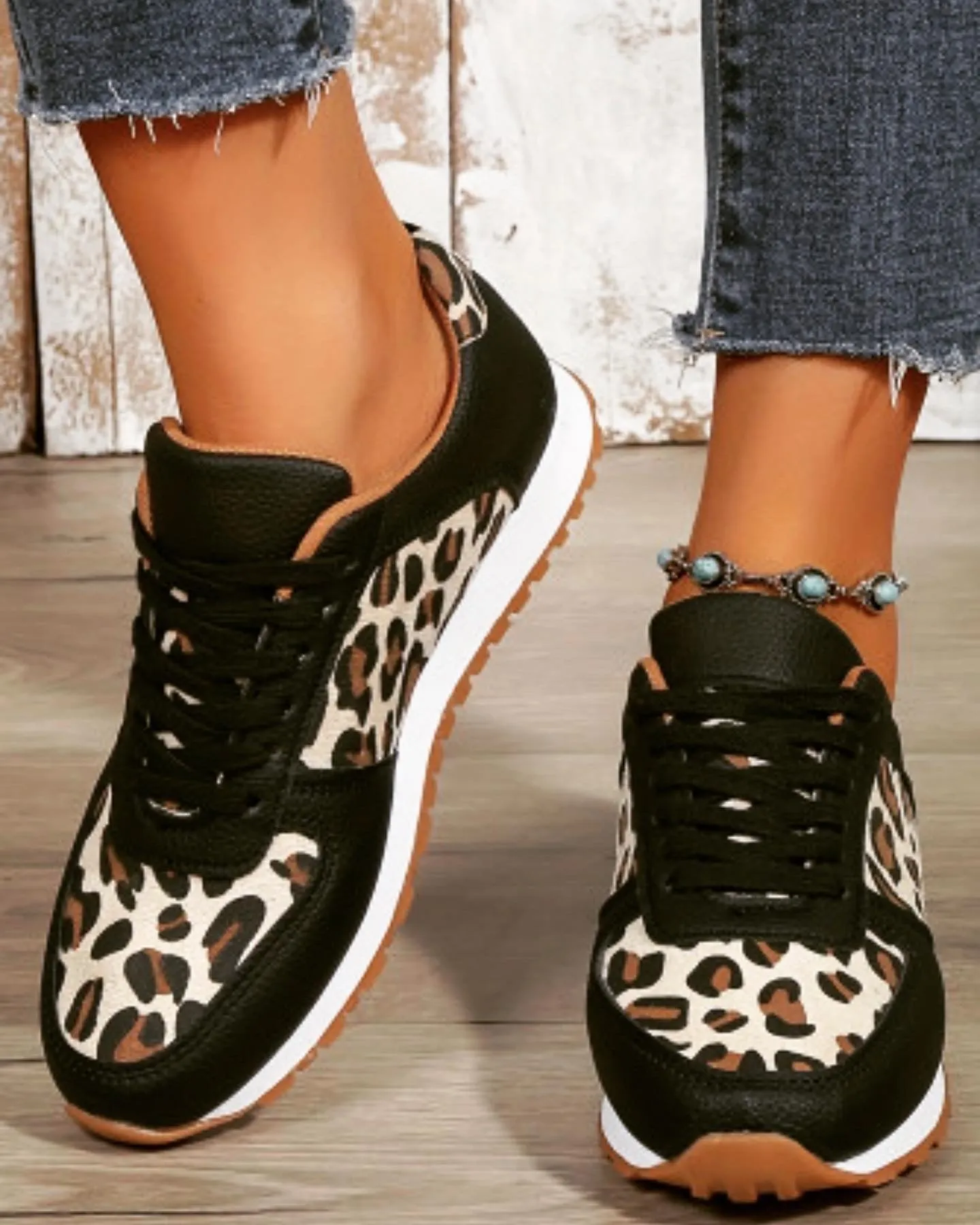 Leopard Print Sneakers