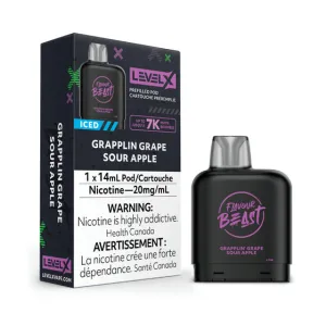 Level X Flavour Beast BOOST Pod - 15K Puffs - Grapplin' Grape Sour Apple
