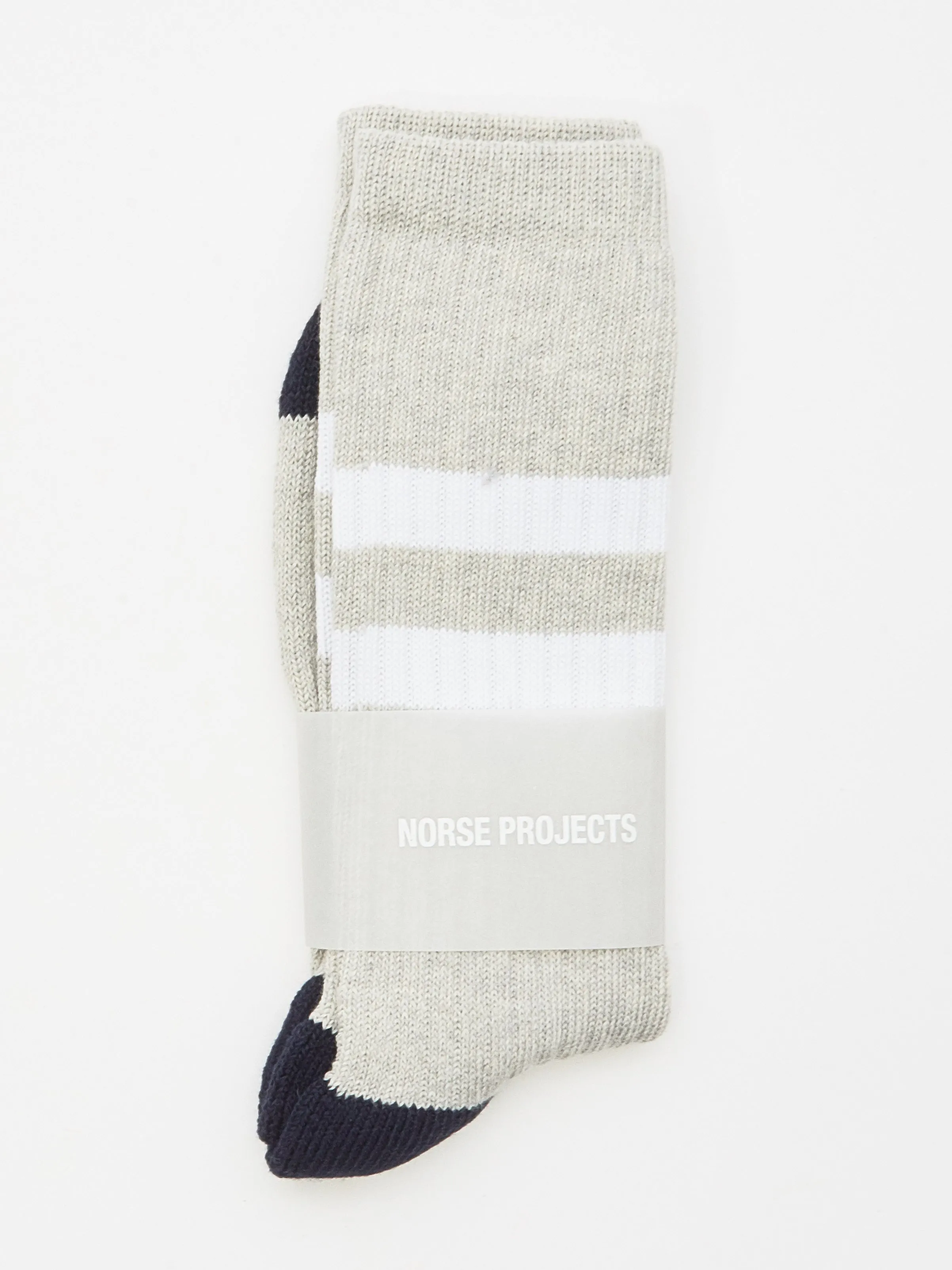Light Grey Melange Bjarki Cotton Sport Sock