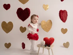 Little A HEIDI Snow White Pom Pom Tulle Jam Pant Set LA24409