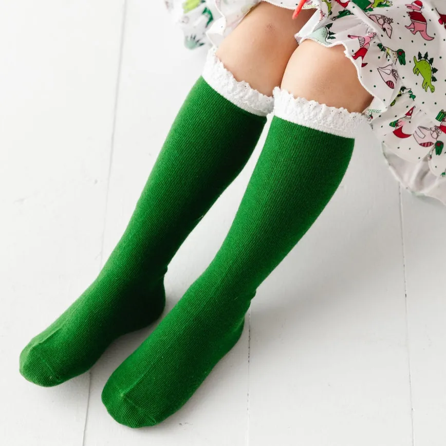 Little Stocking Co Santa Baby Knee High Socks 3-Pack