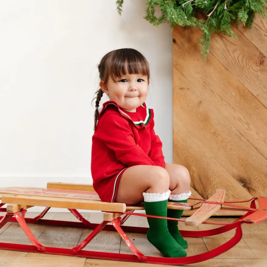 Little Stocking Co Santa Baby Knee High Socks 3-Pack