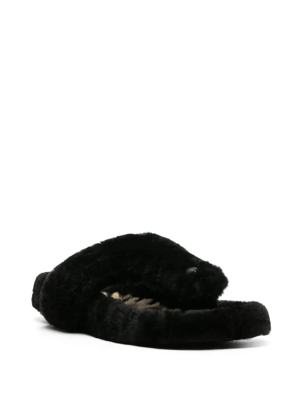 LOEWE Ease shearling flip flops