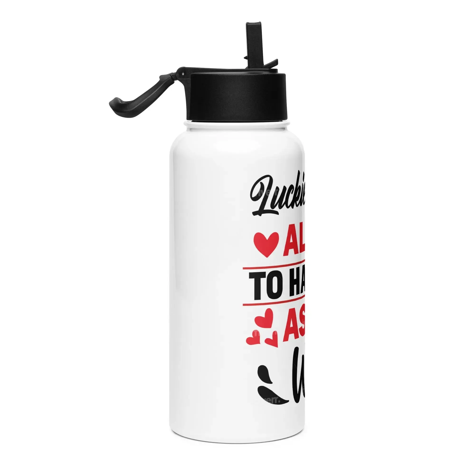 Luckiest Guy Alive Stainless Steel Water Bottle