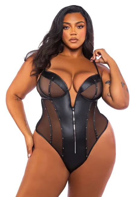 Lust & Leather Teddy - LI701