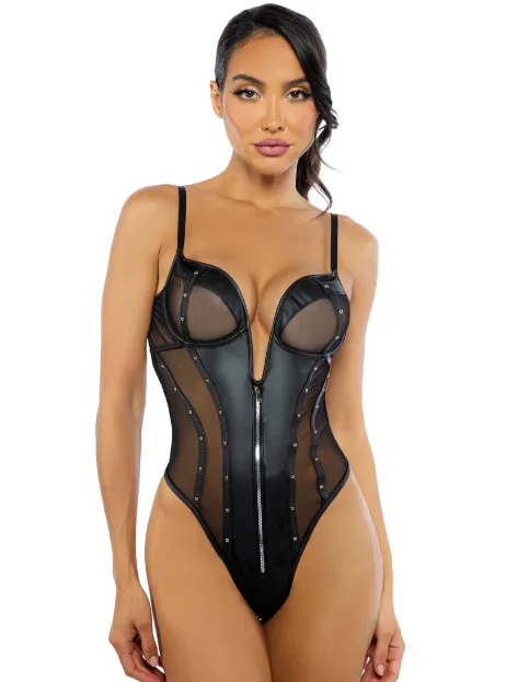 Lust & Leather Teddy - LI701
