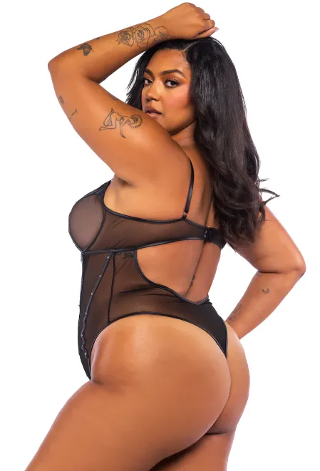 Lust & Leather Teddy - LI701