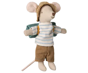 Maileg Hiker mouse, Big brother - Stripes 2025