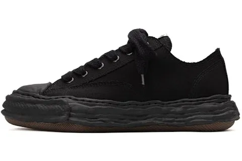 Maison Mihara Yasuhiro "Peterson OG Black Sole Canvas Low" Black