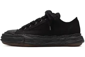 Maison Mihara Yasuhiro "Peterson OG Black Sole Canvas Low" Black