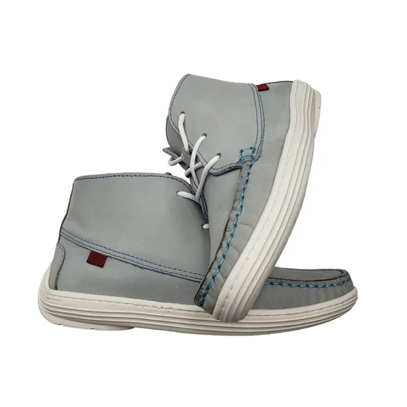 Marc Joseph | NIB West Houston Bootie Light Grey Nobuck Lace Up Leather Boot 1.5