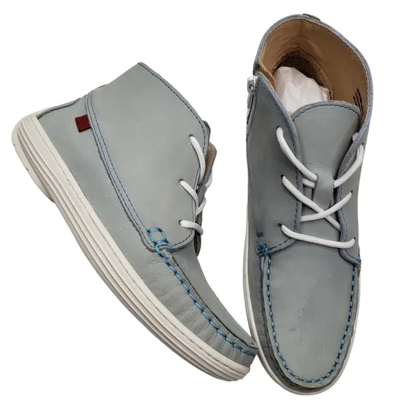 Marc Joseph | NIB West Houston Bootie Light Grey Nobuck Lace Up Leather Boot 1.5