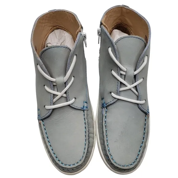 Marc Joseph | NIB West Houston Bootie Light Grey Nobuck Lace Up Leather Boot 1.5