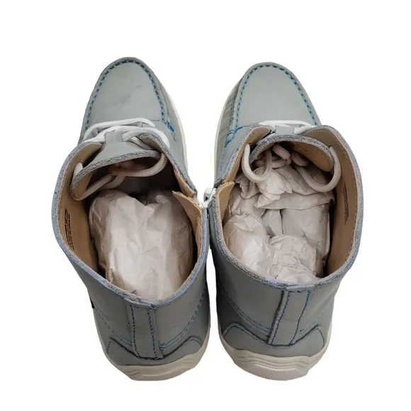 Marc Joseph | NIB West Houston Bootie Light Grey Nobuck Lace Up Leather Boot 1.5