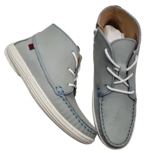 Marc Joseph | NIB West Houston Bootie Light Grey Nobuck Lace Up Leather Boot 1.5