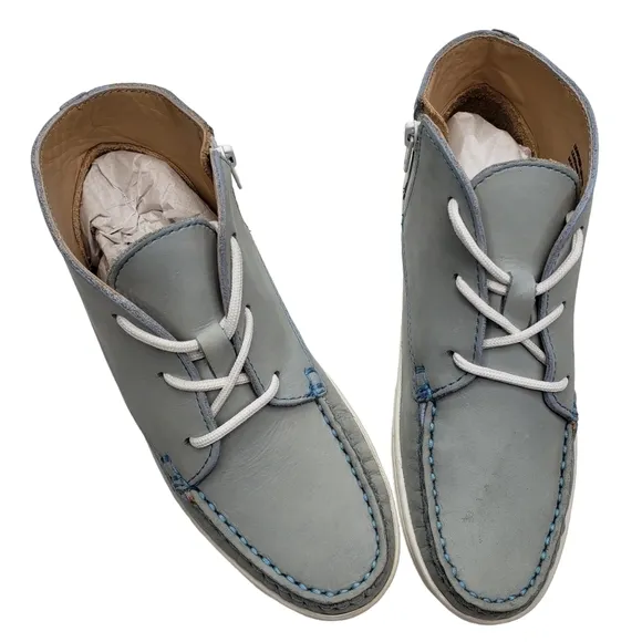 Marc Joseph | NIB West Houston Bootie Light Grey Nobuck Lace Up Leather Boot 1.5
