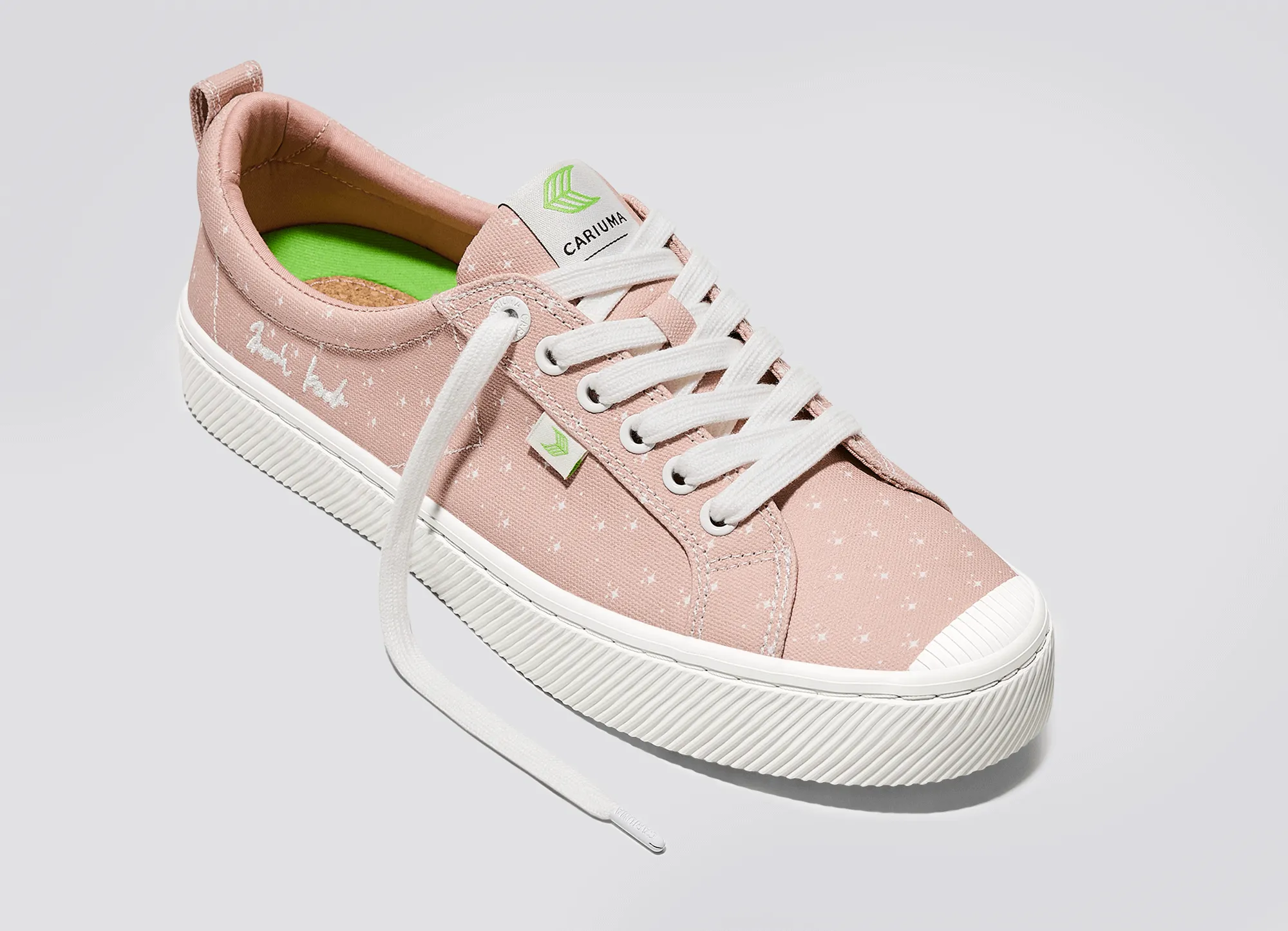 Marie Kondo OCA Low Rose Canvas Contrast Thread Sneaker Men