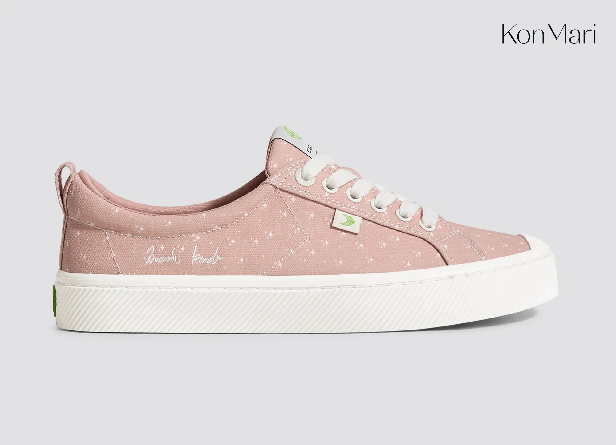 Marie Kondo OCA Low Rose Canvas Contrast Thread Sneaker Men