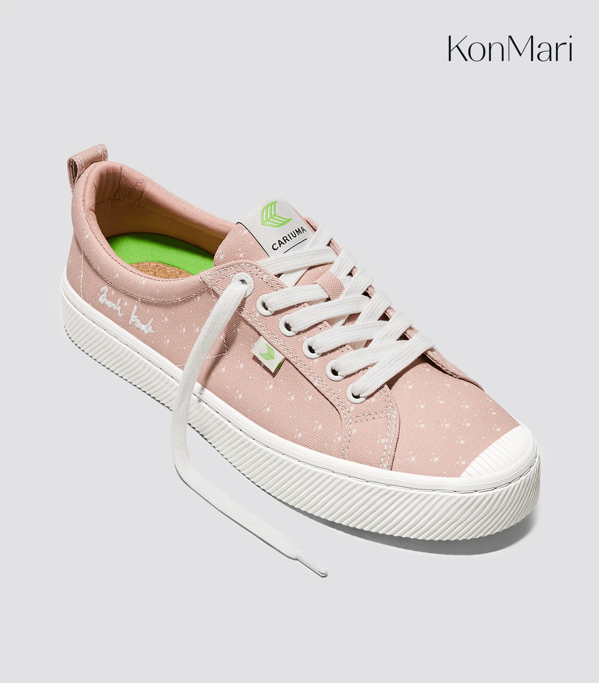 Marie Kondo OCA Low Rose Canvas Contrast Thread Sneaker Men