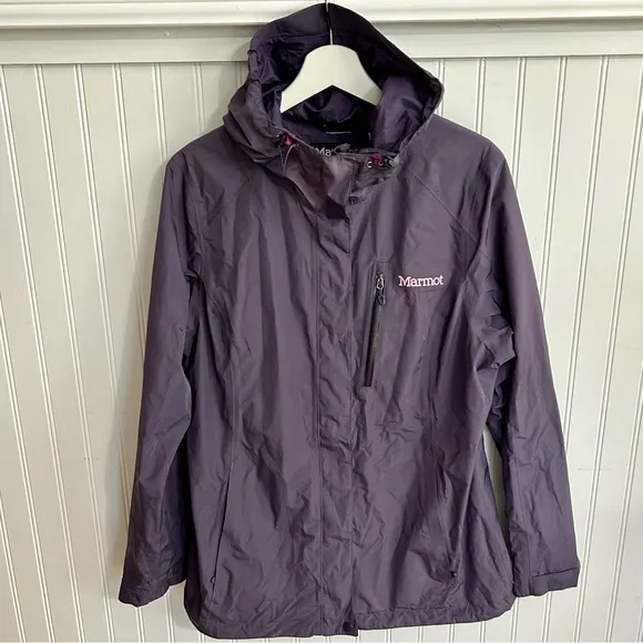 MARMOT “Ramble Comp”Night Shade Purple Hooded Snow Jacket Women’s Size Large