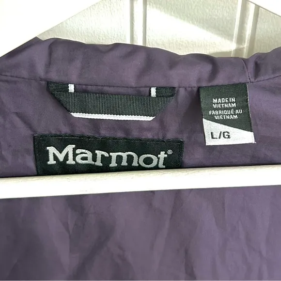 MARMOT “Ramble Comp”Night Shade Purple Hooded Snow Jacket Women’s Size Large