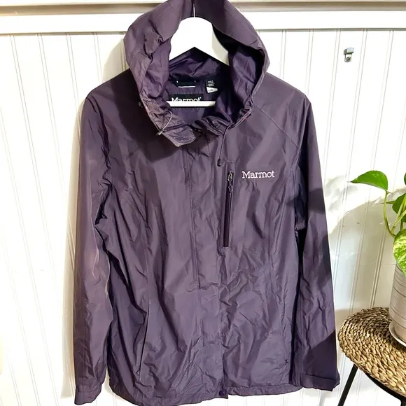 MARMOT “Ramble Comp”Night Shade Purple Hooded Snow Jacket Women’s Size Large