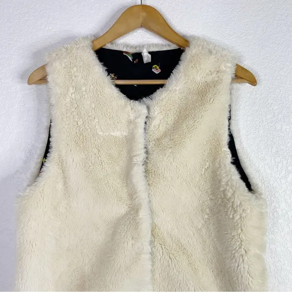 Matilda Jane Reversible Cream Snow Way Faux Fur Vest
