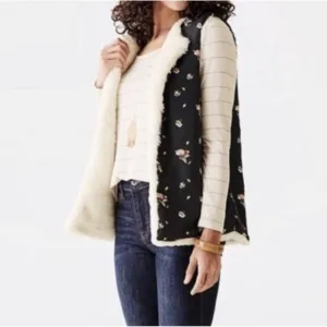Matilda Jane Reversible Cream Snow Way Faux Fur Vest