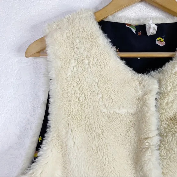Matilda Jane Reversible Cream Snow Way Faux Fur Vest
