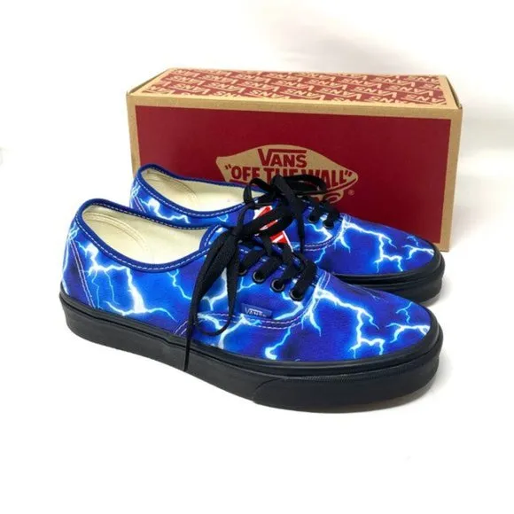 💖MEGA SALE💖VANS Women  VN0A5HZS9FT Authentic Lightning Blue Canvas Lase Up