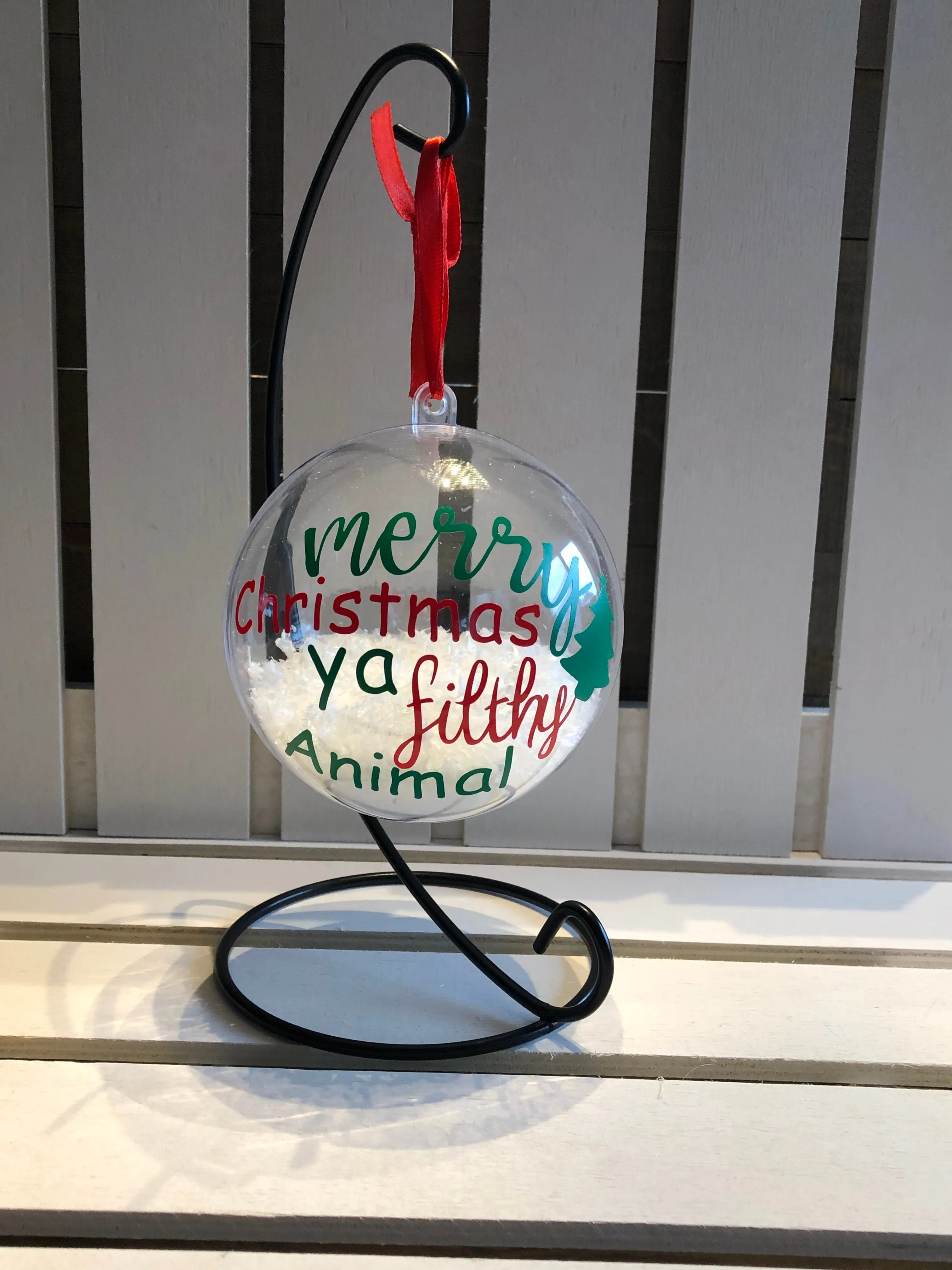 Merry Christmas Ya Filthy Animal Ornament