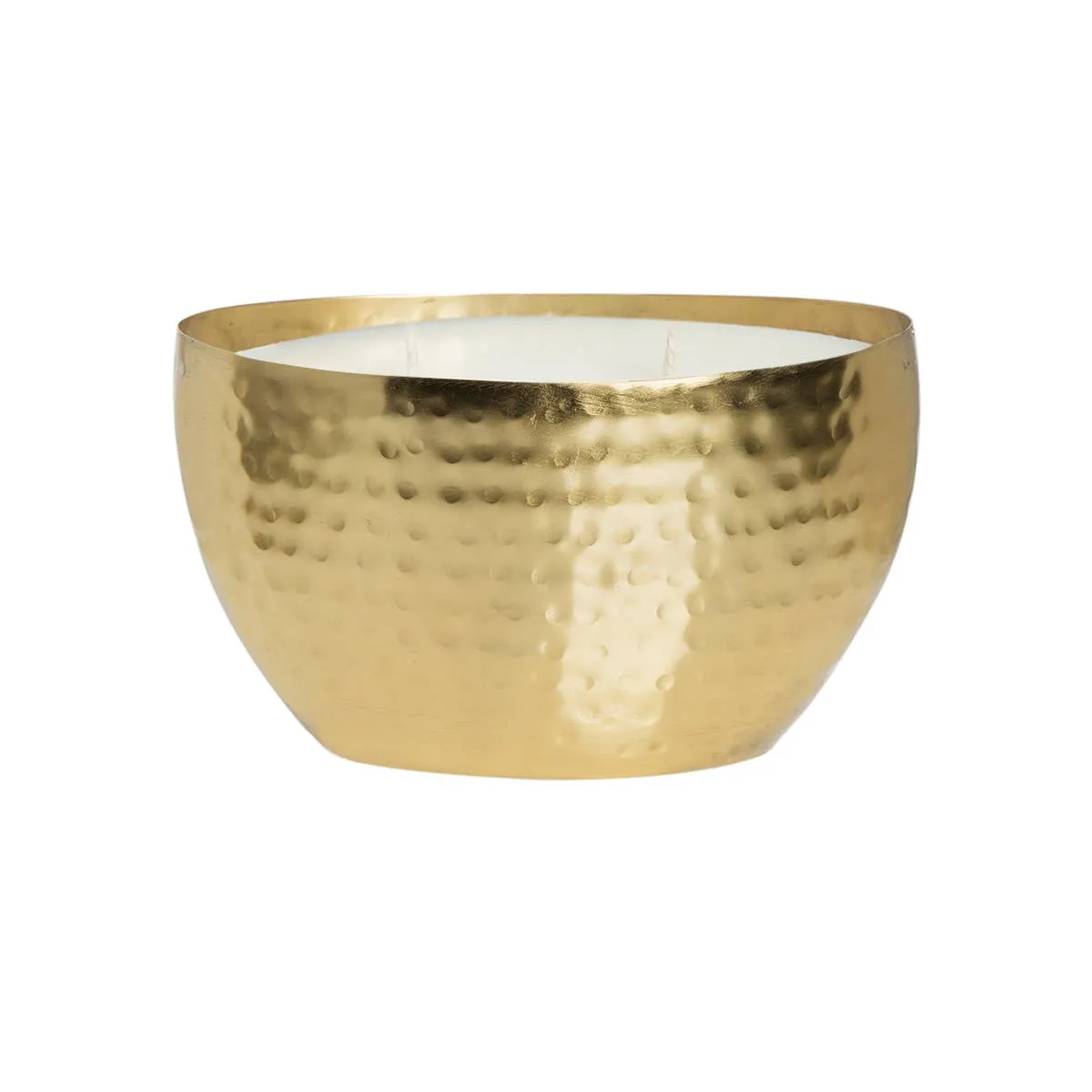 Mistletoe Holly  Candle Gold OVAL Bowl 18oz