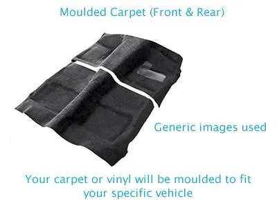 Moulded carpet or vinyl for Ford, Escort, Mk II (1975 - 1980), COUPE