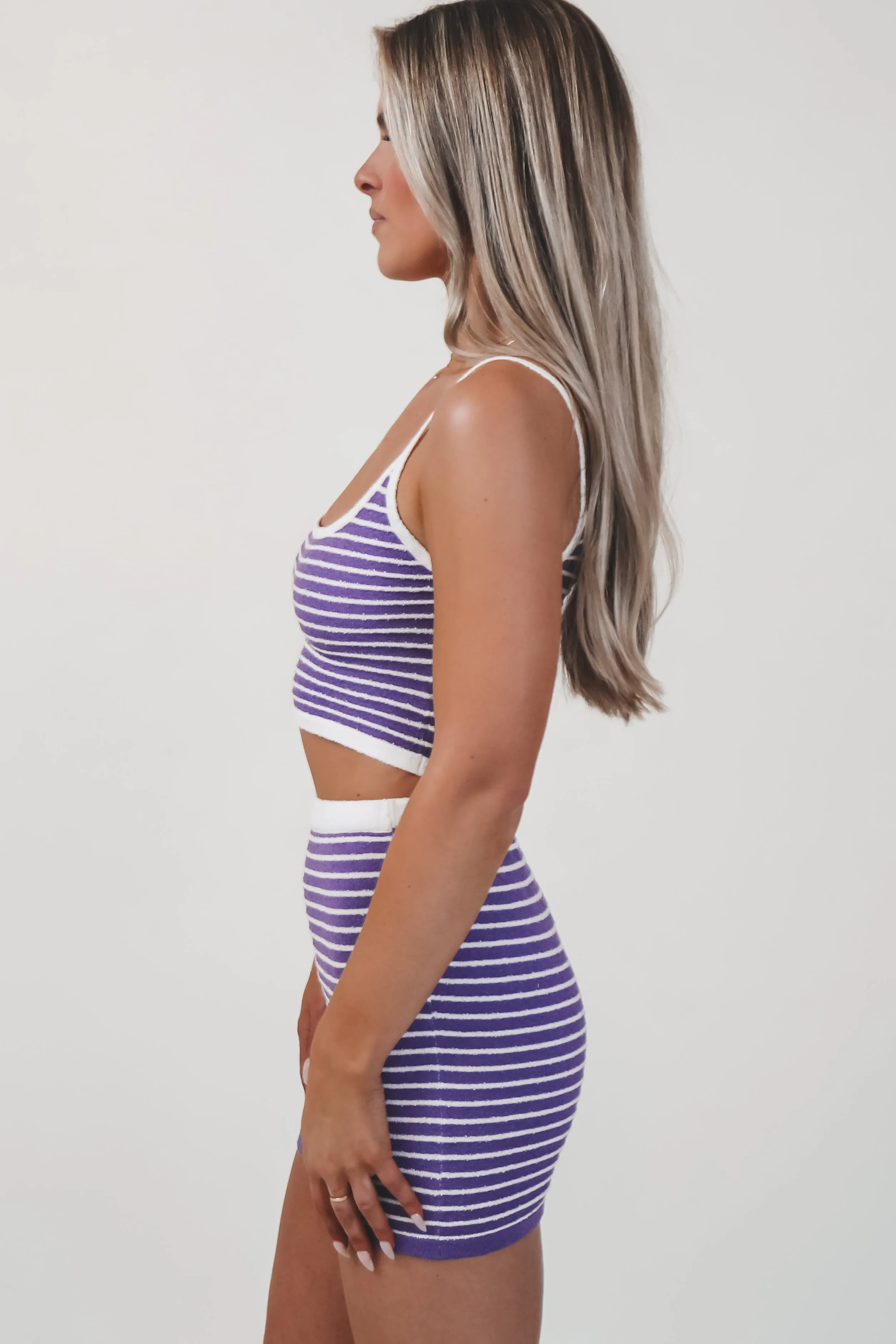 Needed By The Sea Striped Two Piece Set