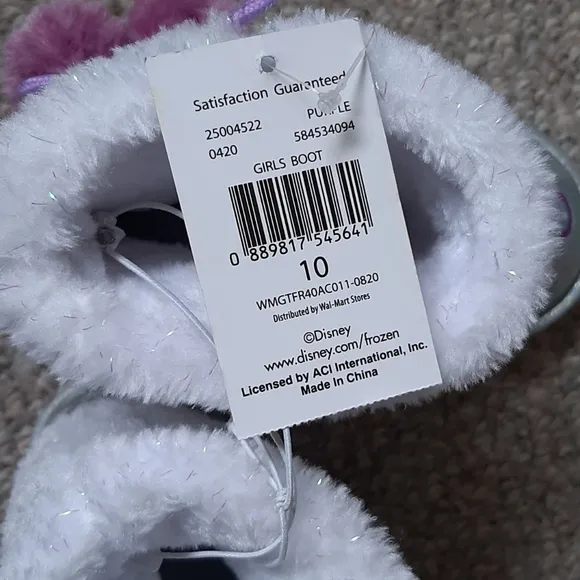 New Disney Frozen 2 Faux Shearling Winter Boot.