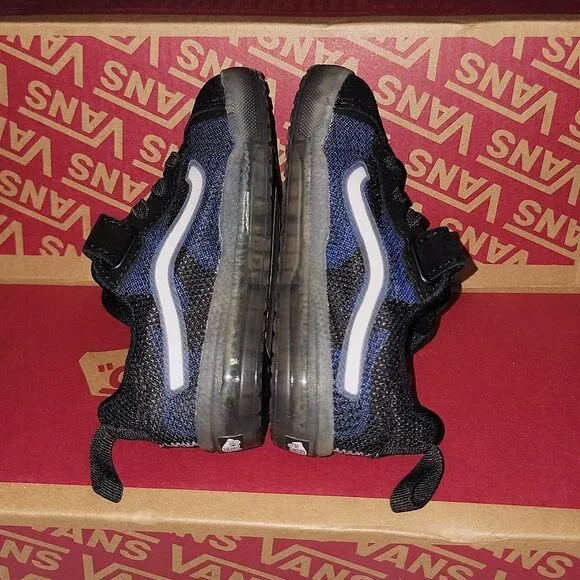 New Vans Evdnt UltimateWaffle (Deuce) Black / True Blue Translucent Sole Size 5