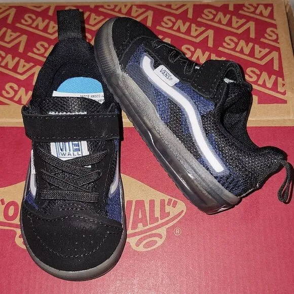 New Vans Evdnt UltimateWaffle (Deuce) Black / True Blue Translucent Sole Size 5