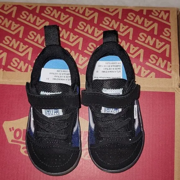 New Vans Evdnt UltimateWaffle (Deuce) Black / True Blue Translucent Sole Size 5