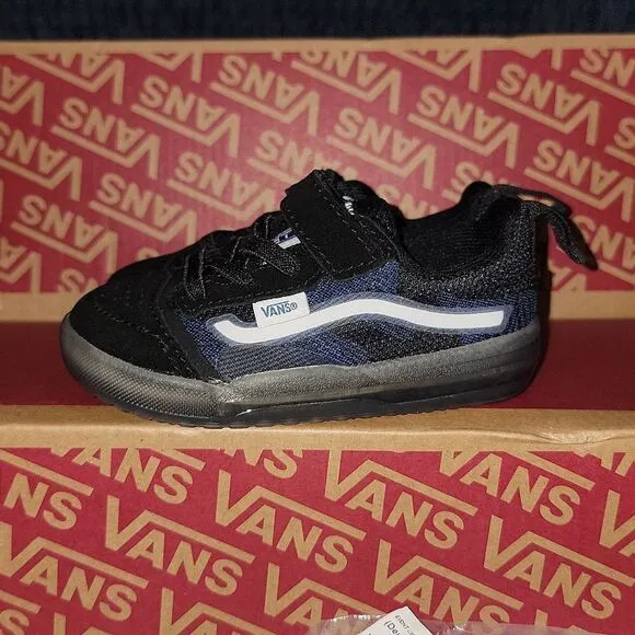New Vans Evdnt UltimateWaffle (Deuce) Black / True Blue Translucent Sole Size 5