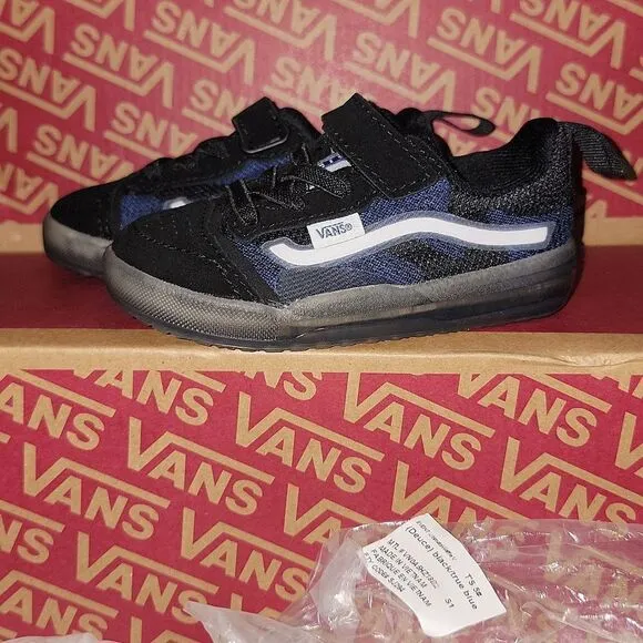 New Vans Evdnt UltimateWaffle (Deuce) Black / True Blue Translucent Sole Size 5