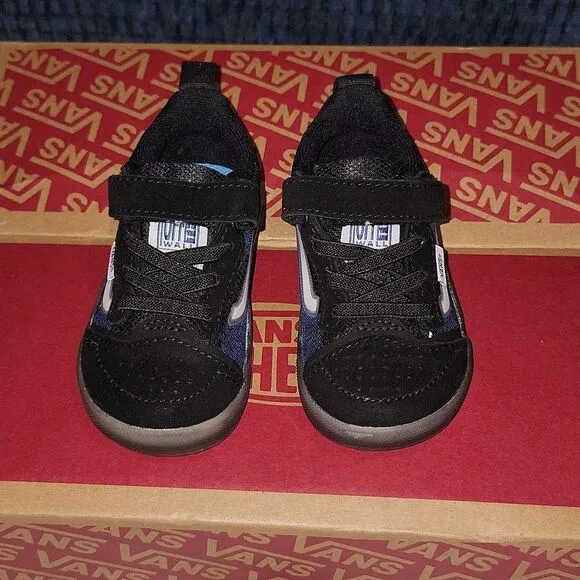 New Vans Evdnt UltimateWaffle (Deuce) Black / True Blue Translucent Sole Size 5