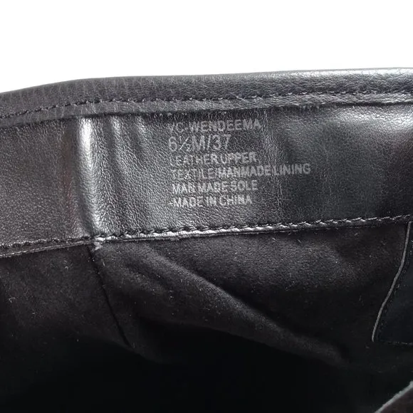 New Vince Camuto Wendeema WomensLeather MotoBoot Harness Detailed Mid-Calf 6.5M