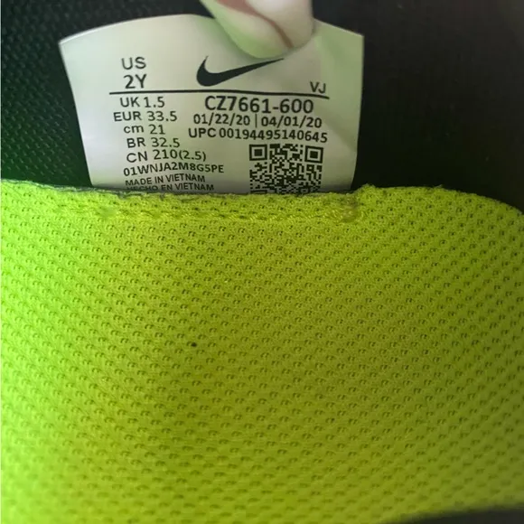 Nike Air Max 2090 Pink Fushia Kids Sneakers- SZ 2 Y