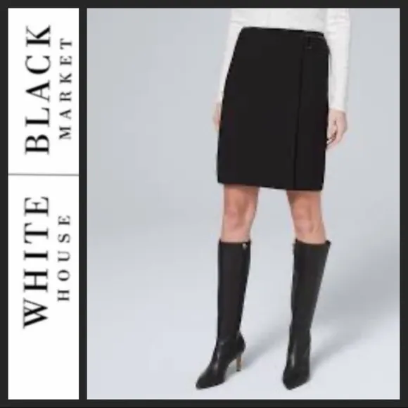 NWT WHBM Faux-Wrap Boot Skirt
