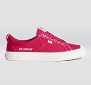 OCA Low Pantone Viva Magenta Canvas Contrast Thread Sneaker Women