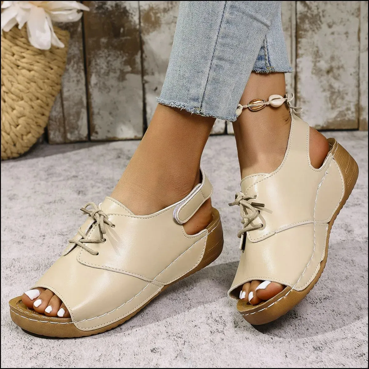 Open Toe Platform Sandals