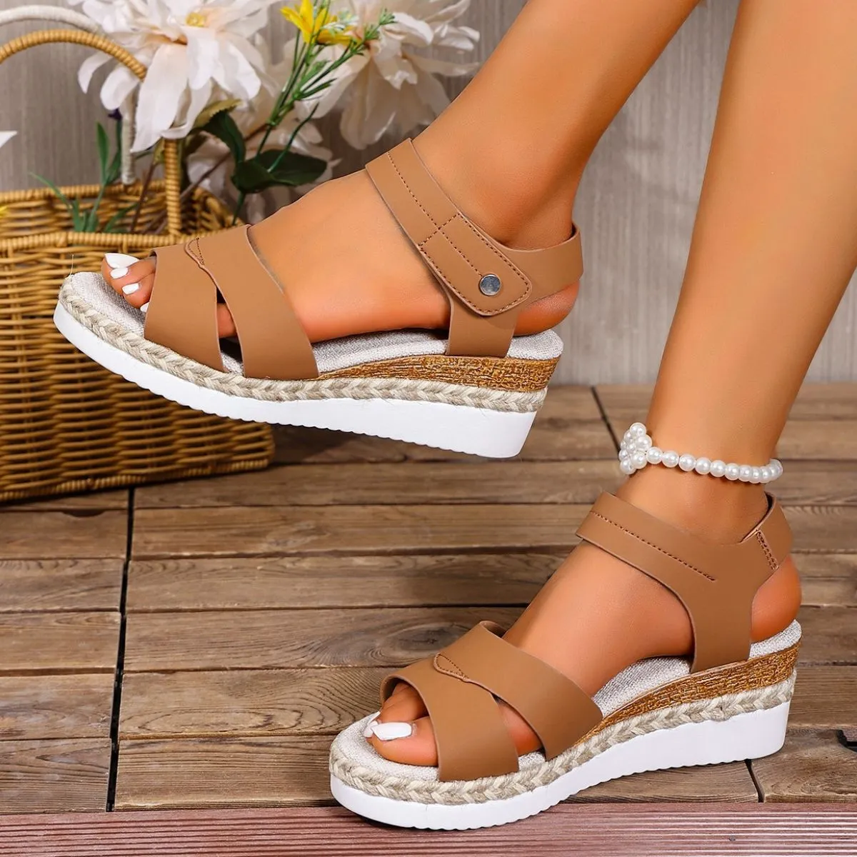 Open Toe Wedge Sandals