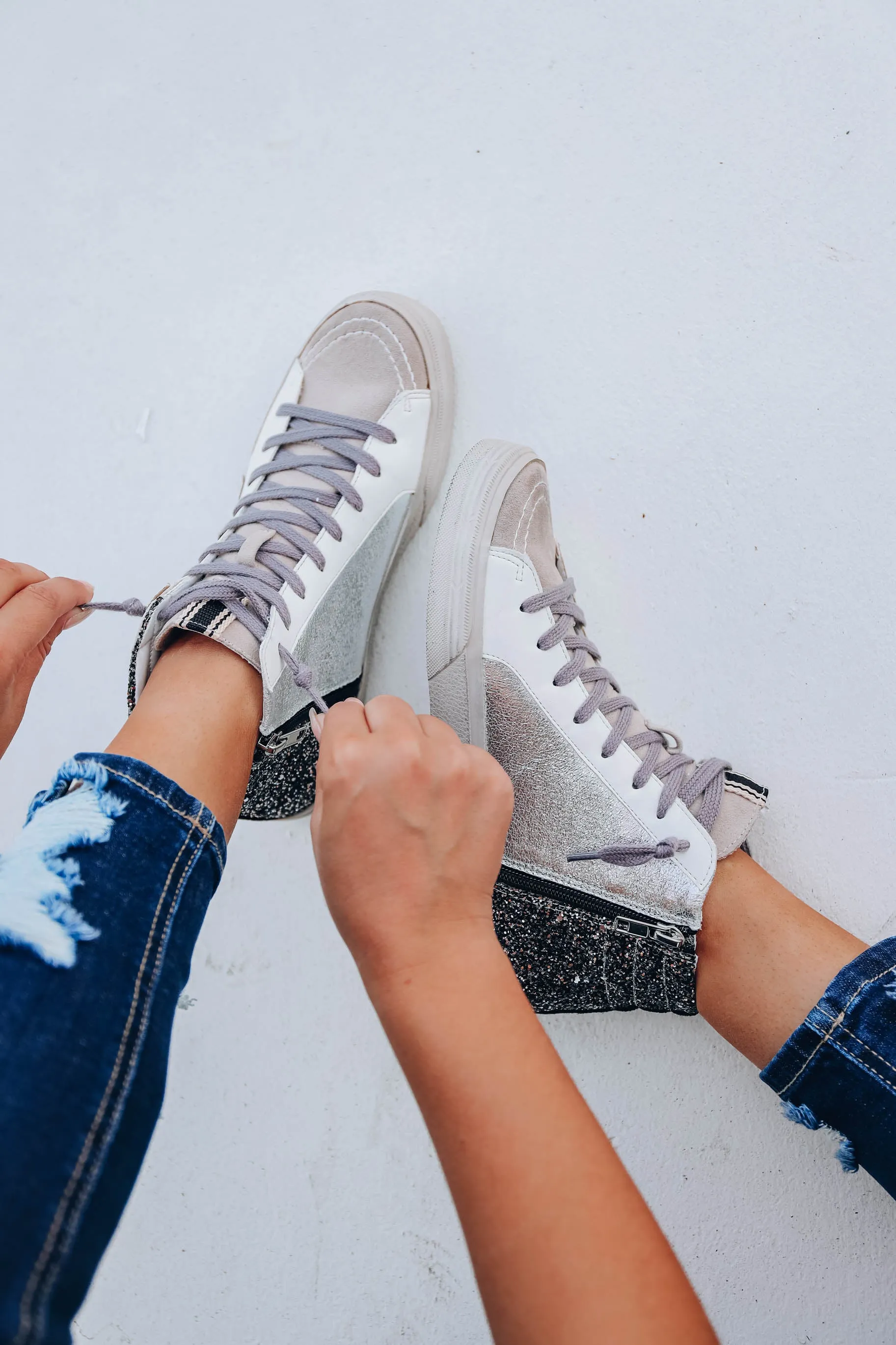 Passion High Top Sneaker by Shu Shop - Pewter