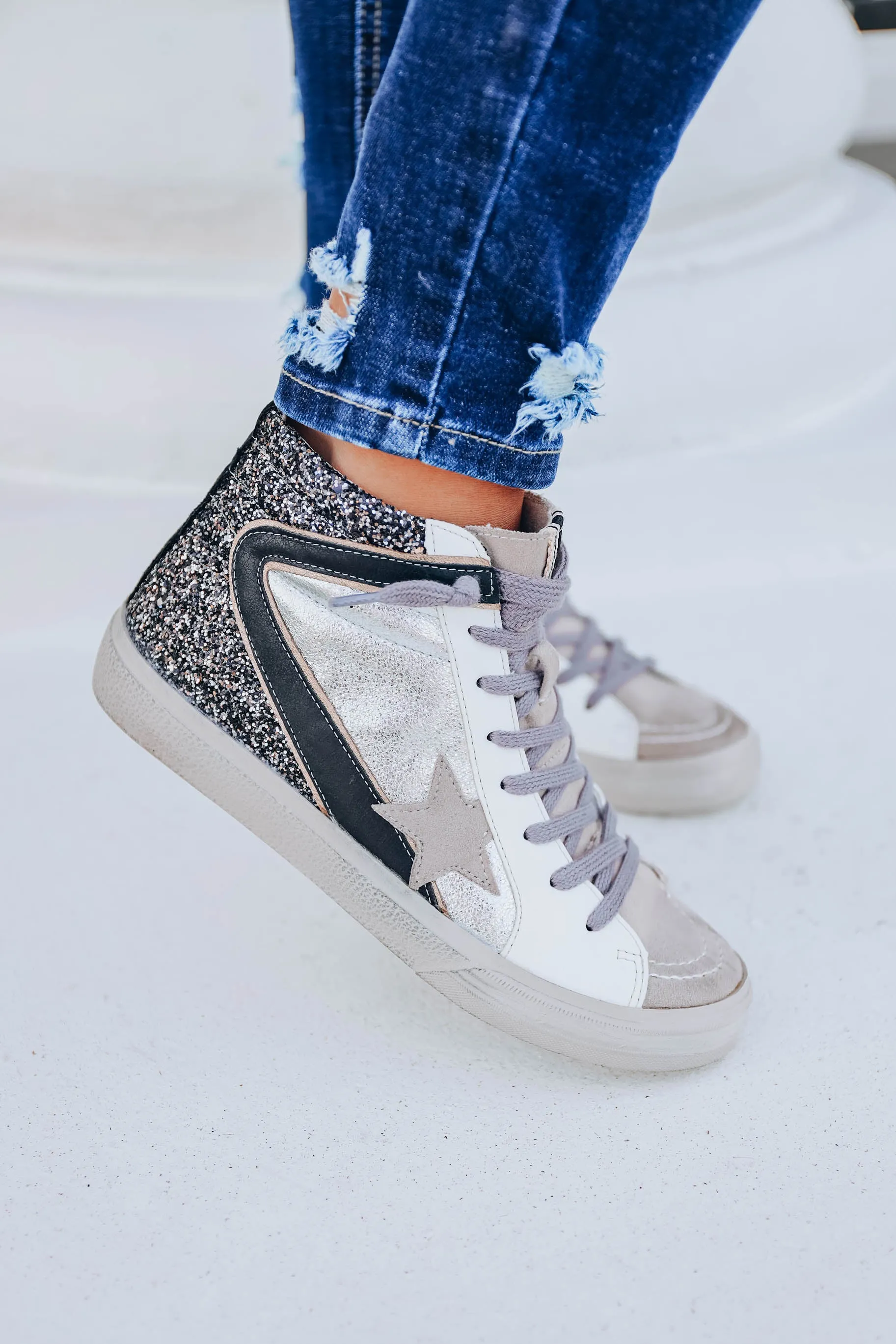 Passion High Top Sneaker by Shu Shop - Pewter